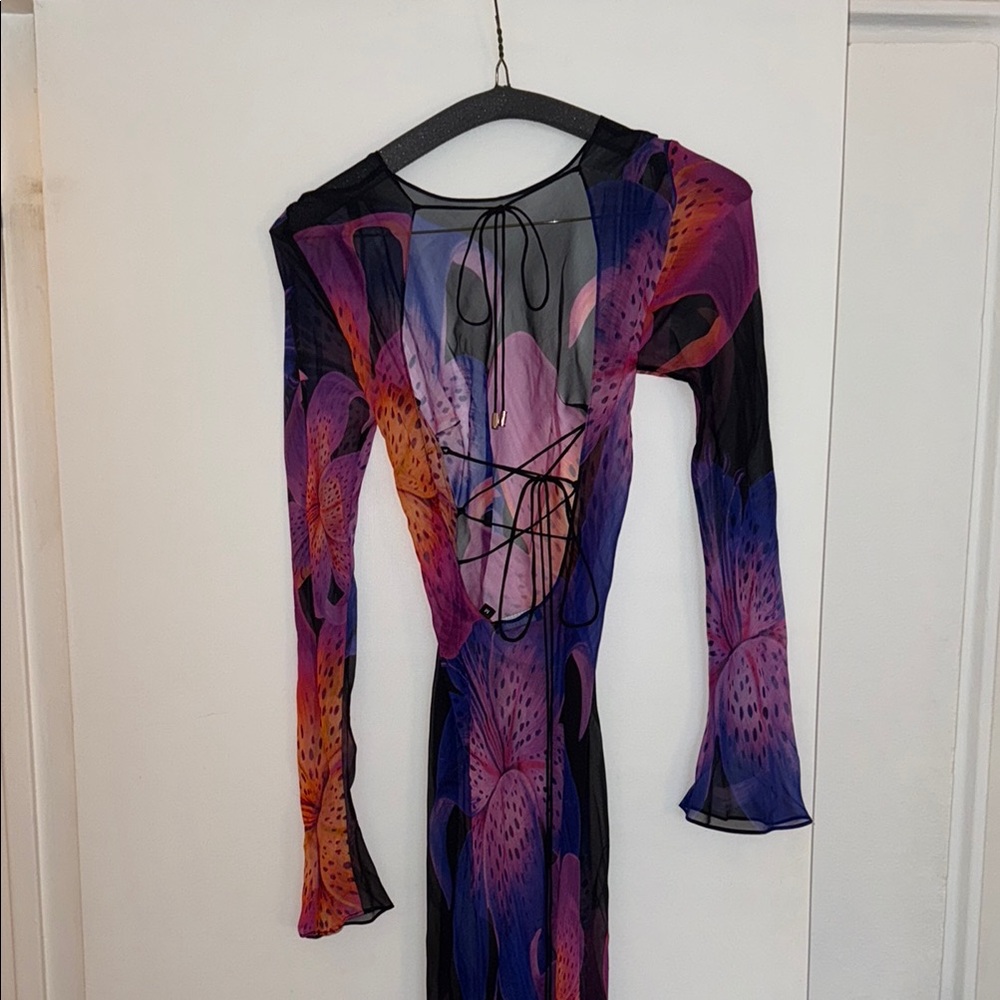 Retrofête VIENNA SILK DRESS coverup / dress - worn once - Picture 10 of 13